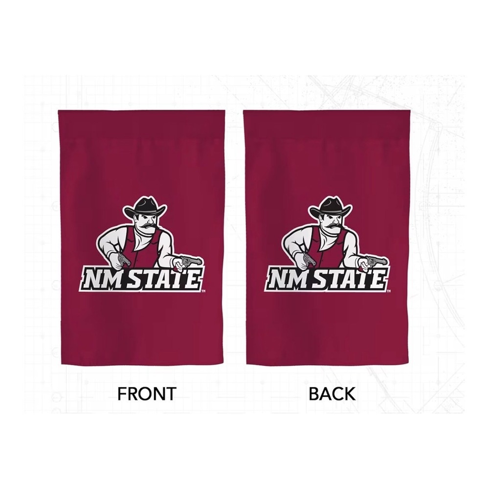 New Mexico State Aggies Garden Flag NM State Pistol Pete Yard Banner 12x19